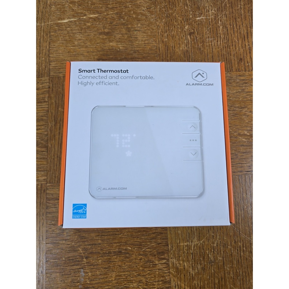 Alarm.com ADC-T2000 Smart Thermostat 3-Stage Heat 2-Stage Cooling New Open Box